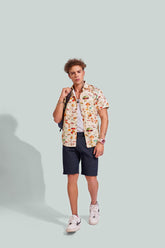 NM Abstract Mushroom Print Shirt